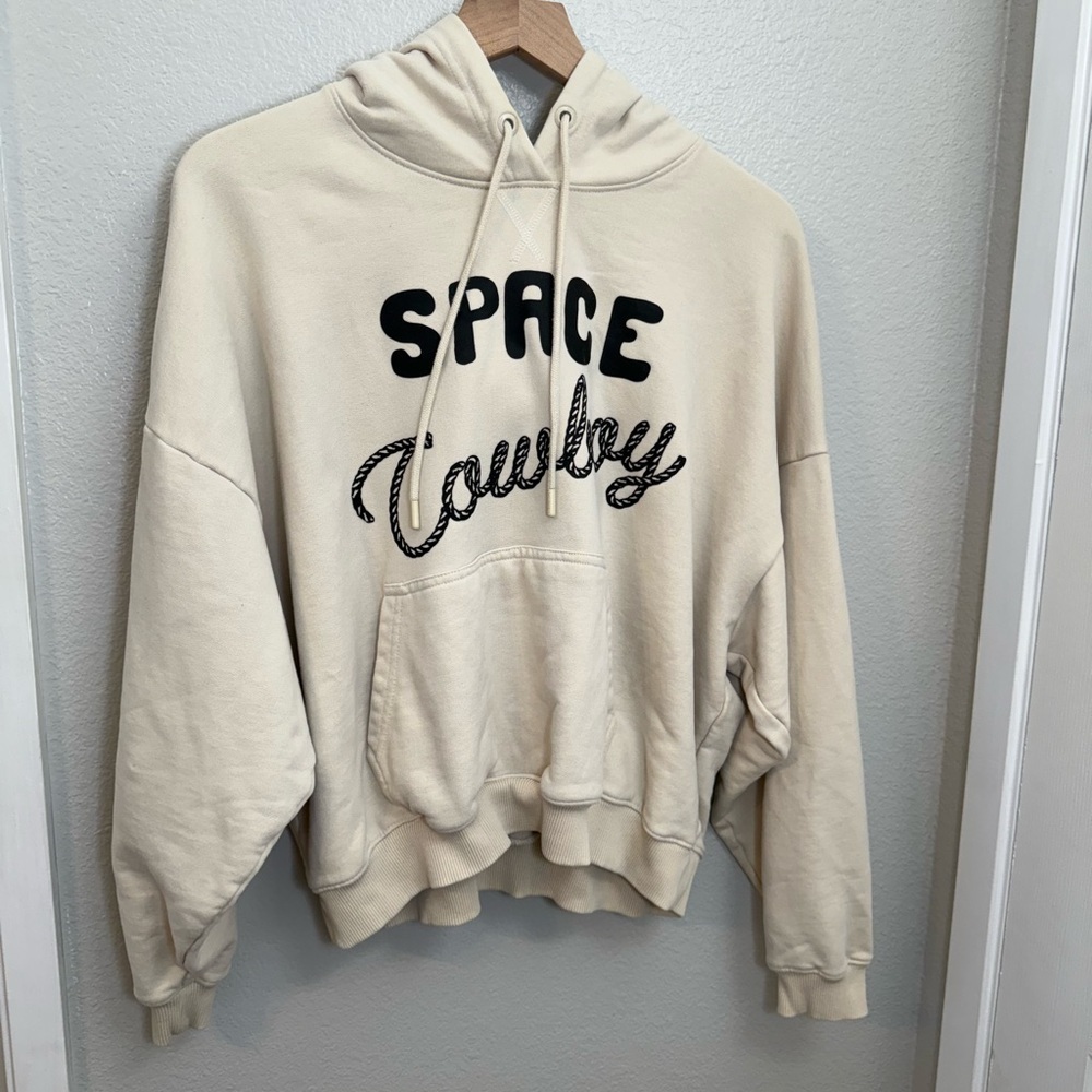 Wrangler Space Cowboy Tan Hoodie XS - Picture 3 of 10